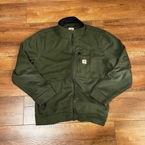 Vintage Carhartt Zipup Hoodie Size XL/L Green